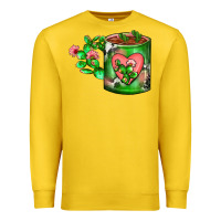Lemon Cactus Coffee cup Premium Sweatshirt - FaDigitalArtStudio