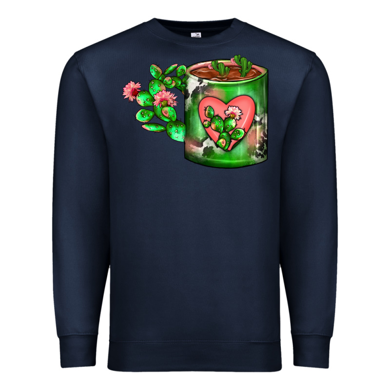 Cactus Coffee Cup Premium Sweatshirt by FaDigitalArtStudio | Teevron