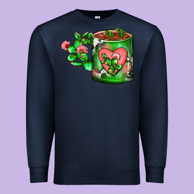 Cactus Coffee Cup Premium Sweatshirt Designed By Fadigitalartstudio