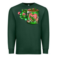 Sports Green Cactus Coffee cup Premium Sweatshirt - FaDigitalArtStudio