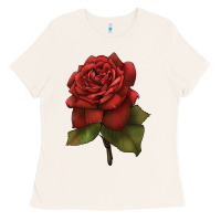 Bone Oklahoma Rose Illustrations Ladies Tee - LillyAllenDesigns