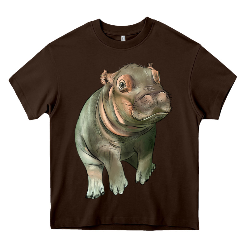 Baby Hippo Heavy Core Tee by LillyAllenDesigns | Teevron
