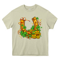Mossy horseshoe with shamrocks and coin Heavy Core Tee - AdoDesignShop