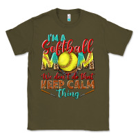 Army Green I'm a Softball mom we don't do that keep calm Classic Tee - BundleAndBundleShop