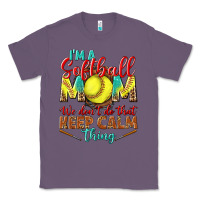 Lavender I'm a Softball mom we don't do that keep calm Classic Tee - BundleAndBundleShop