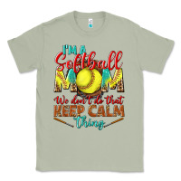 Matcha I'm a Softball mom we don't do that keep calm Classic Tee - BundleAndBundleShop