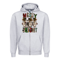 Merry And Bright Zipper Hoodie | Teevron