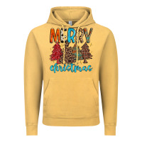 Vintage Mustard merry christmas trees Vintage Hoodie - MaliasSmallBusiness