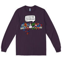 Plum Superheros Long Sleeve Tee - Bettercallsaul