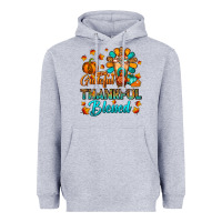 Grateful Thankful Blessed Thanksgiving Cold Drink Heavyweight Hoodie | Teevron
