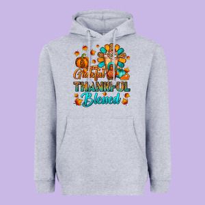 Grateful Thankful Blessed Thanksgiving Cold Drink Heavyweight Hoodie Designed By Fadigitalartstudio