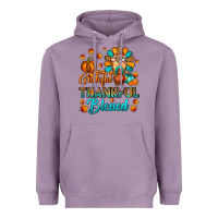 Lavender Grateful Thankful Blessed Thanksgiving Cold Drink Heavyweight Hoodie - FaDigitalArtStudio