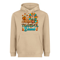 Mushroom Grateful Thankful Blessed Thanksgiving Cold Drink Heavyweight Hoodie - FaDigitalArtStudio
