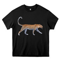 Black leopard Heavy Core Tee - LillyAllenDesigns