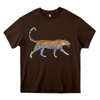 Chocolate Brown leopard Heavy Core Tee - LillyAllenDesigns