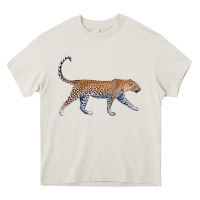 Cream leopard Heavy Core Tee - LillyAllenDesigns