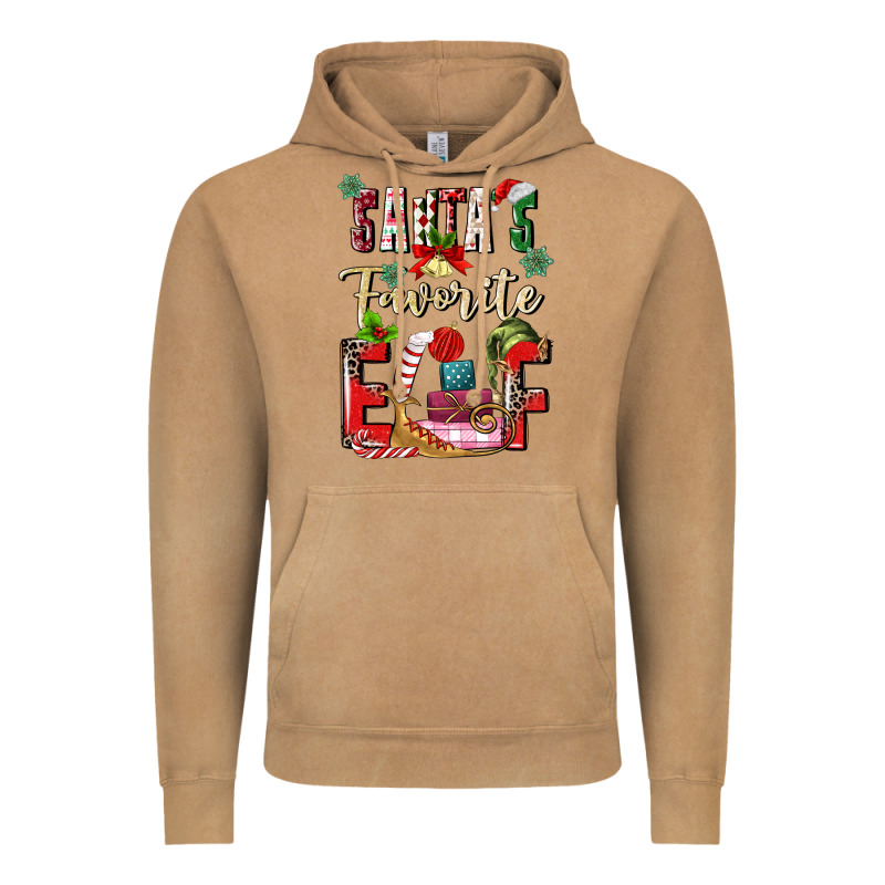 Santas Favorite Elf Vintage Hoodie by MaliasSmallBusiness | Teevron