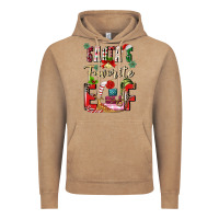 Vintage Coffee santas favorite elf Vintage Hoodie - MaliasSmallBusiness