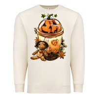 Sandshell Halloween Jack O Lantern Bobba Cup Premium Sweatshirt - FaDigitalArtStudio