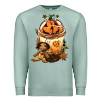 Halloween Jack O Lantern Bobba Cup Premium Sweatshirt | Teevron