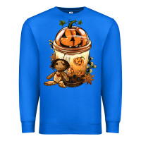 True Royal Halloween Jack O Lantern Bobba Cup Premium Sweatshirt - FaDigitalArtStudio