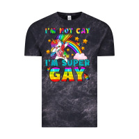 Cloud Black LGBTQ I'm Not Gay I'm Super Gay Vintage Tee - BundleAndBundleShop