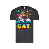 Vintage Black LGBTQ I'm Not Gay I'm Super Gay Vintage Tee - BundleAndBundleShop