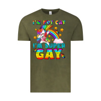 Vintage Olive LGBTQ I'm Not Gay I'm Super Gay Vintage Tee - BundleAndBundleShop