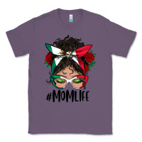 Lavender Mexican Mom Life Messy Bun Mama Classic Tee - BundleAndBundleShop
