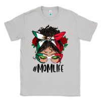 Moon Dust Mexican Mom Life Messy Bun Mama Classic Tee - BundleAndBundleShop