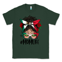 Sports Green Mexican Mom Life Messy Bun Mama Classic Tee - BundleAndBundleShop