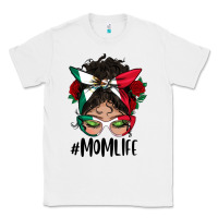 White Mexican Mom Life Messy Bun Mama Classic Tee - BundleAndBundleShop