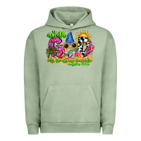 Pigment Oil Green with god all things are possible summer Urban Hoodie - CowhideDigitalArt