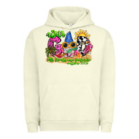 Pigment Pistachio with god all things are possible summer Urban Hoodie - CowhideDigitalArt