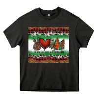 Asphalt Peace Love Christmas Trees Heavy Core Tee - Jasminsmagicworld