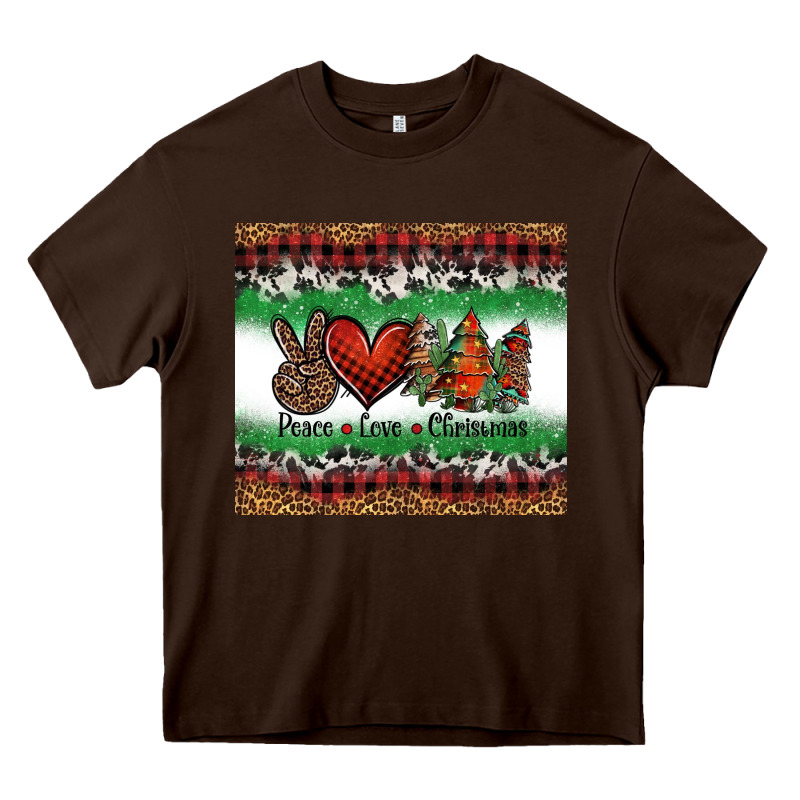 Peace Love Christmas Trees Heavy Core Tee by Jasminsmagicworld | Teevron