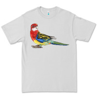 Dove Grey Rosella Bird Premium Tee - LillyAllenDesigns