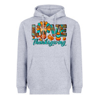 Heather Grey Love Thanksgiving Gobble And Frappe Heavyweight Hoodie - FaDigitalArtStudio