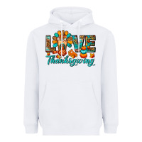 White Love Thanksgiving Gobble And Frappe Heavyweight Hoodie - FaDigitalArtStudio