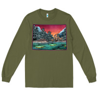 Army Green Colorado Scenery Map Long Sleeve Tee - Bettercallsaul