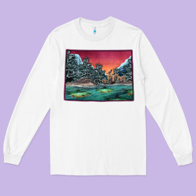 Colorado Scenery Map Long Sleeve Tee Designed By Bettercallsaul
