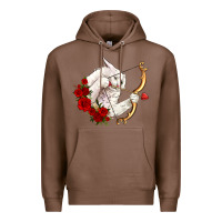 Chestnut cupid cat Premium Hoodie - OliviaCreatesArt