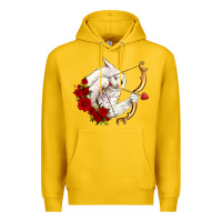 Lemon cupid cat Premium Hoodie - OliviaCreatesArt