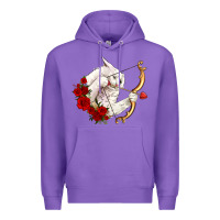 Cupid Cat Premium Hoodie | Teevron