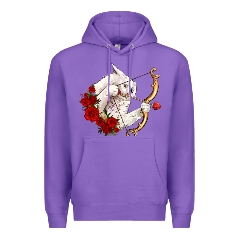 Cupid Cat Premium Hoodie by OliviaCreatesArt | Teevron