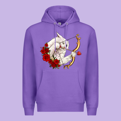 Cupid Cat Premium Hoodie Designed By Oliviacreatesart