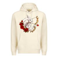 Sandshell cupid cat Premium Hoodie - OliviaCreatesArt