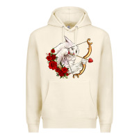 Tofu cupid cat Premium Hoodie - OliviaCreatesArt