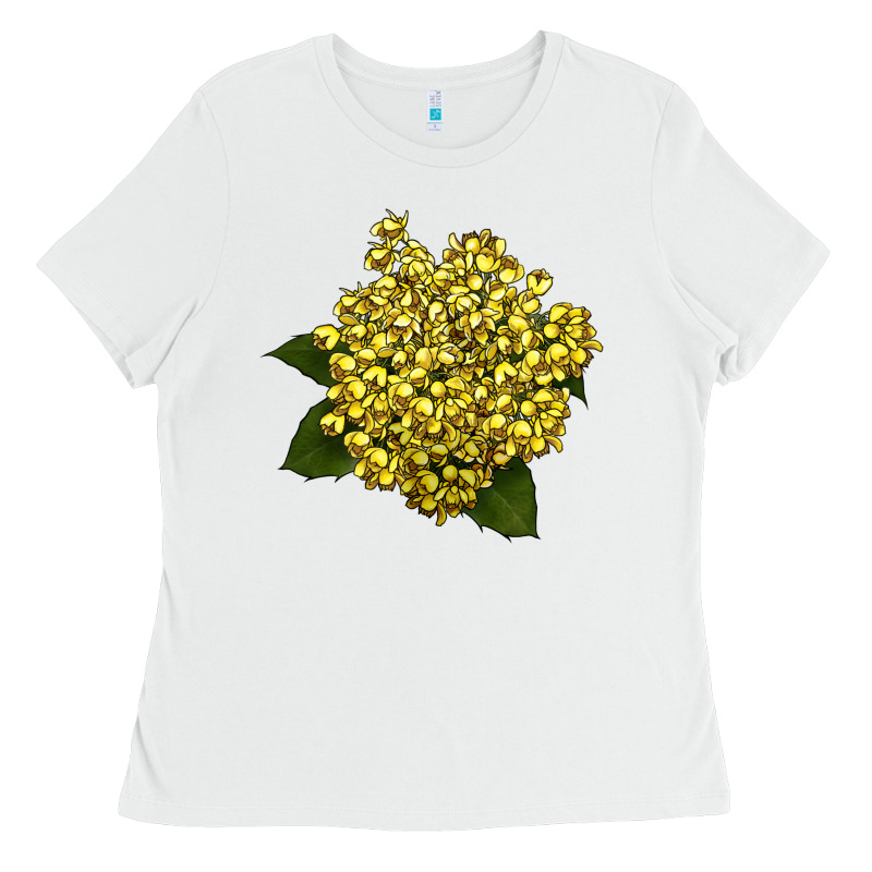 Oregon Grape Flower Illustrations Ladies Tee by LillyAllenDesigns | Teevron