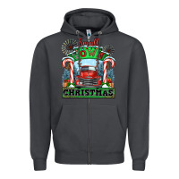 Smoke small town christmas Zipper Hoodie - CowGirlArtShop